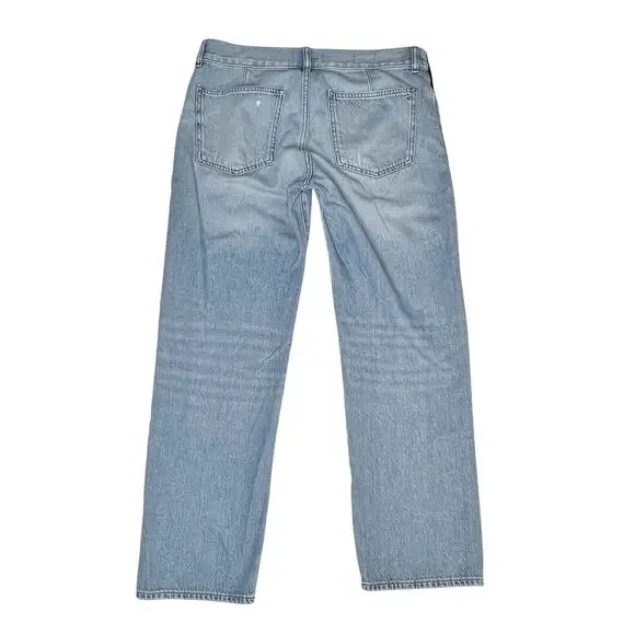 Madewell The Maternity Side-Panel Dean Easy Straight Jean Airy Denim size 29 - Picture 5 of 12